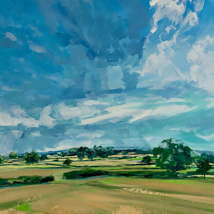 Sat 10th Jan - Distance in the Landscape in acrylics