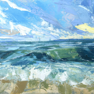 Sun 19th July - Rough Seas in acrylics