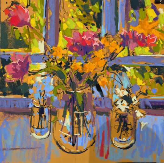 Fri 5th Feb - Bolder Flower Paintings with soft pastel & gouache